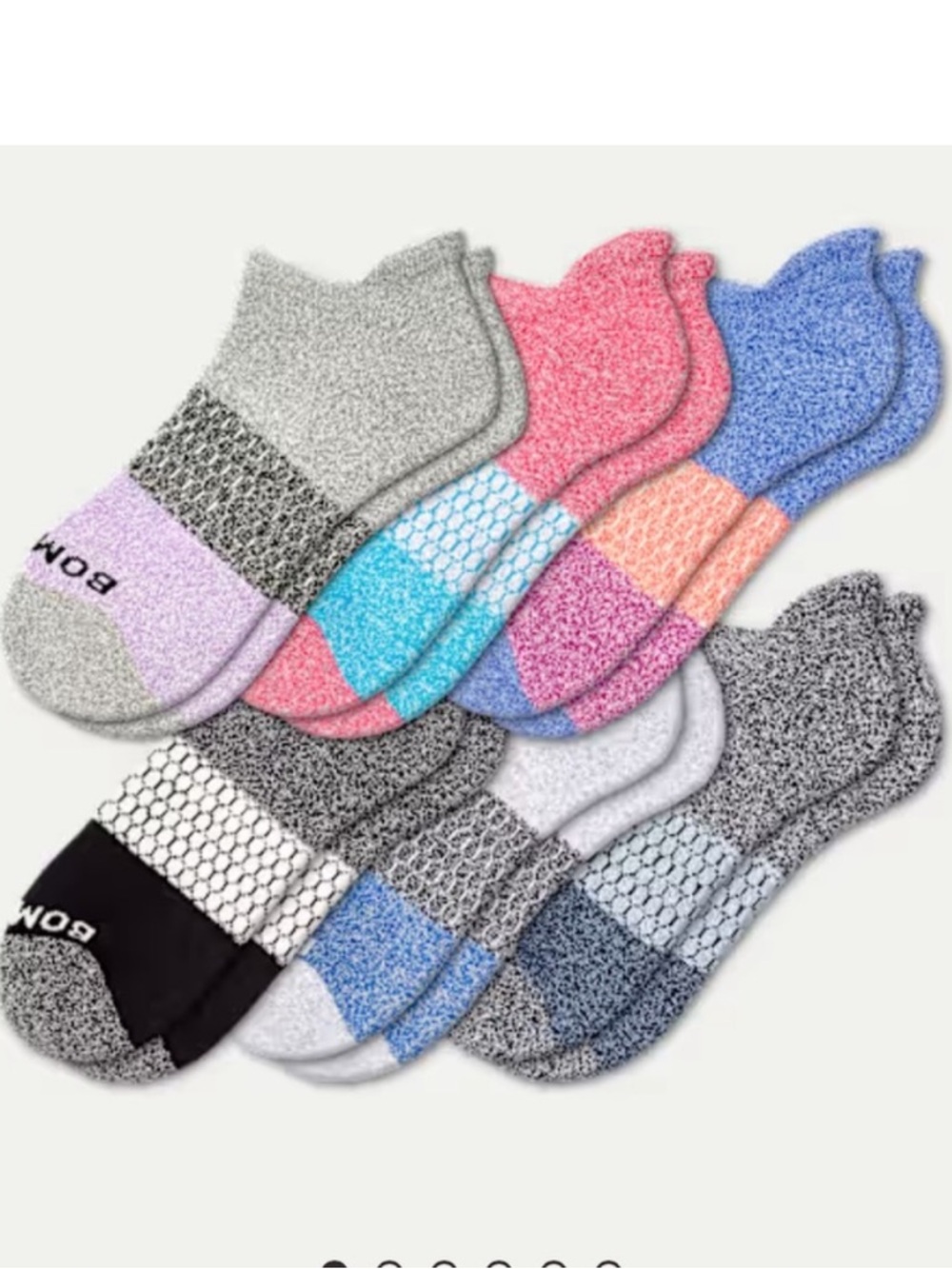 NWT Bombas Ankle socks, Small, Mid-Weight, Tri-Block Design, SOLD OUT, Comfy!